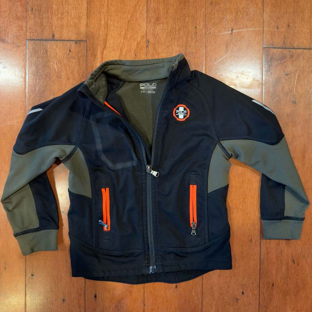 Polo Sport Ralph Lauren Boys Full Zip Fleece Jacket Size 3/3T